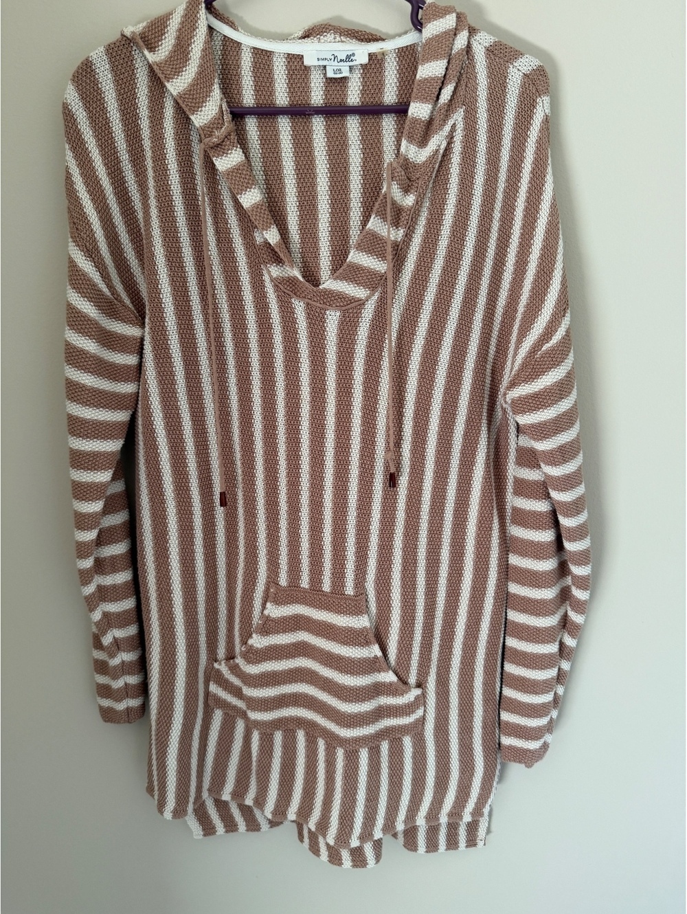 NWOT linen/cotton Simply Noelle hoodie/dress